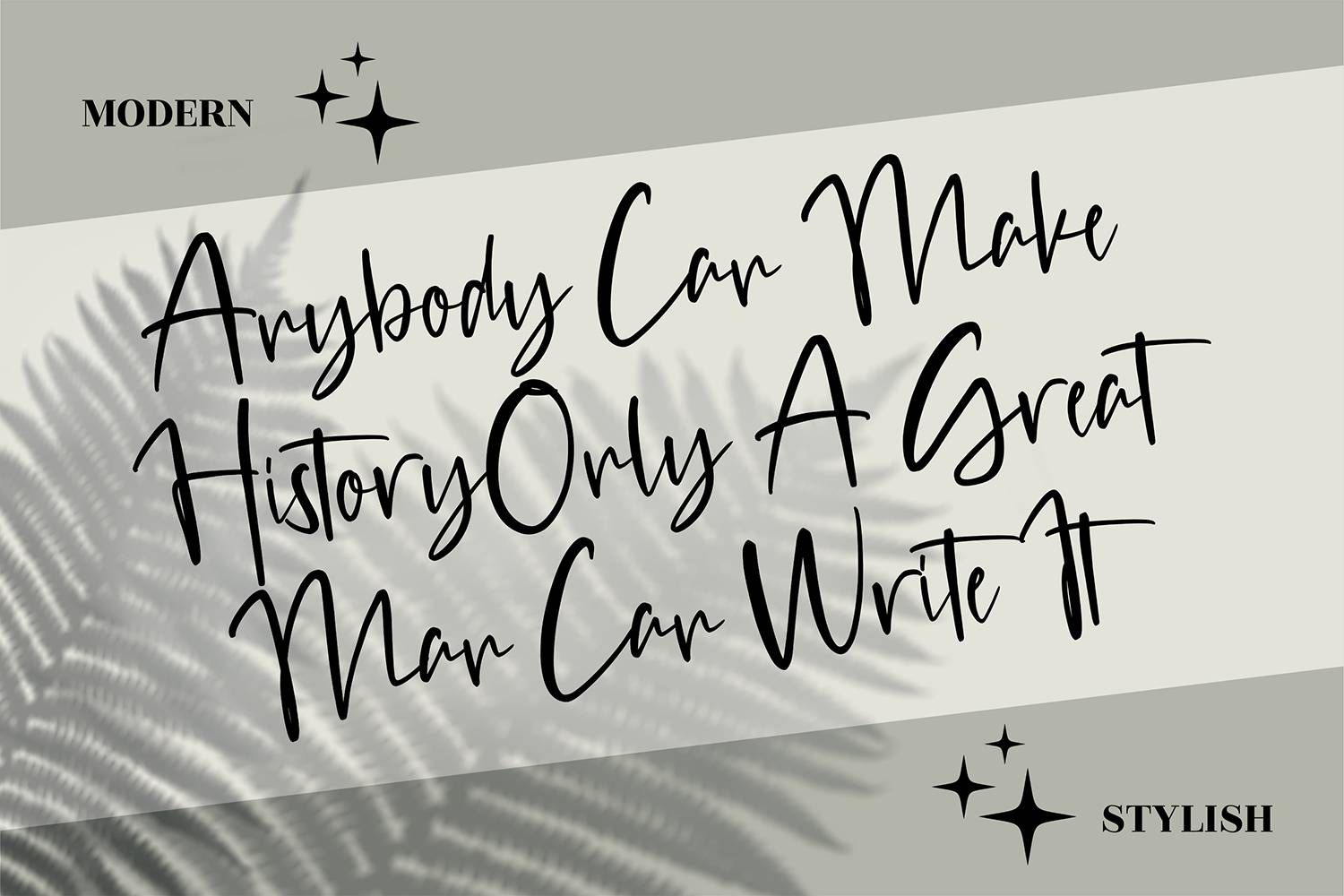 Victory Gustina Font sample
