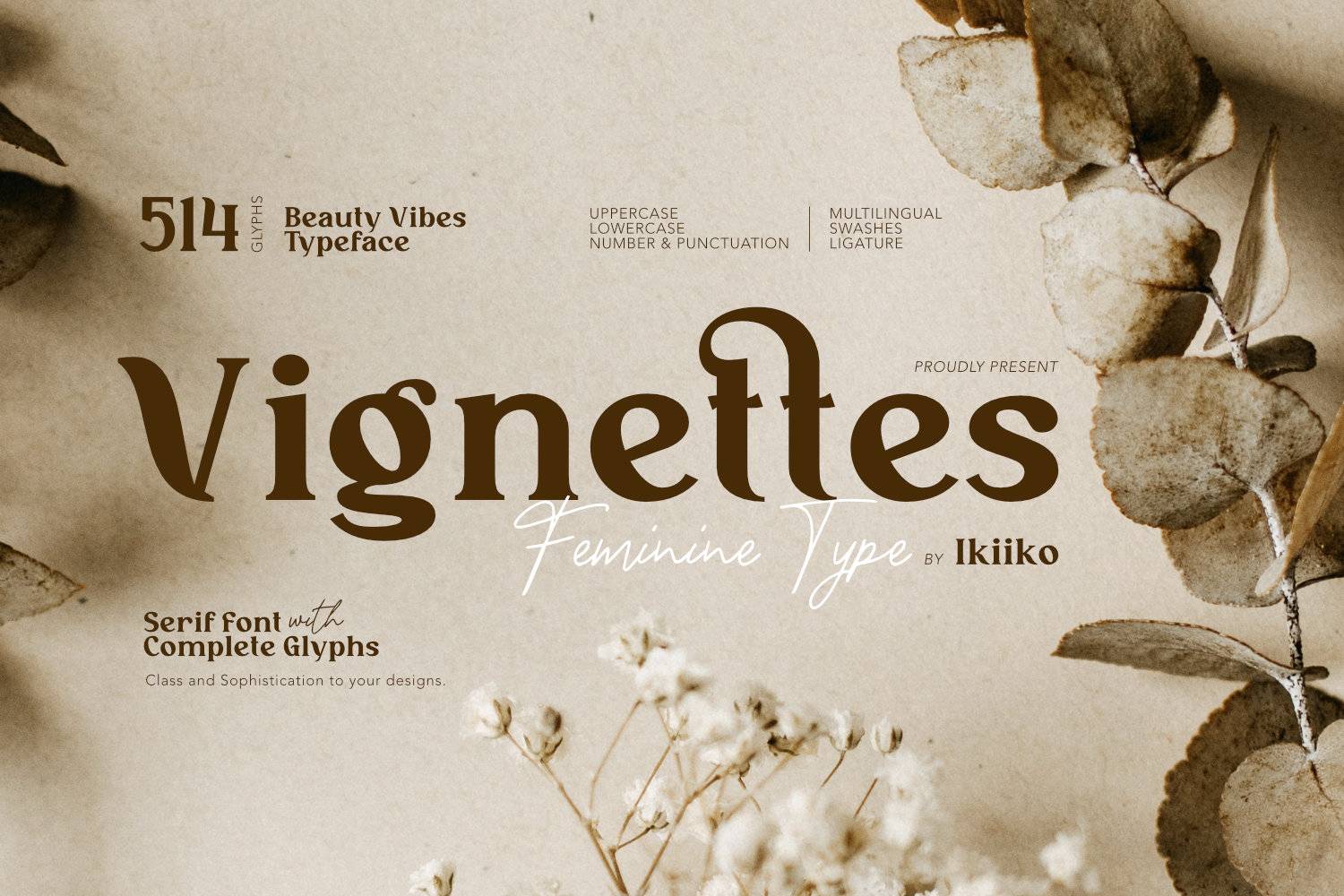 Vignettes Font sample