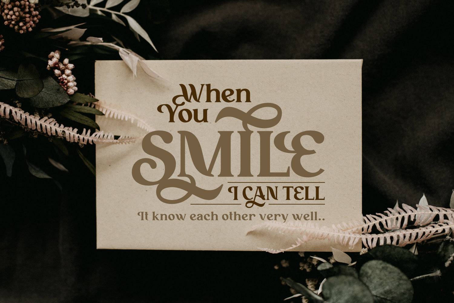 Vignettes Font sample