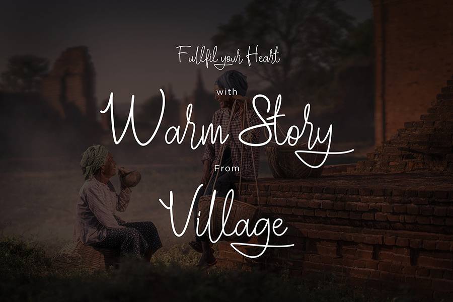 Villaga Stylish Signature Font sample