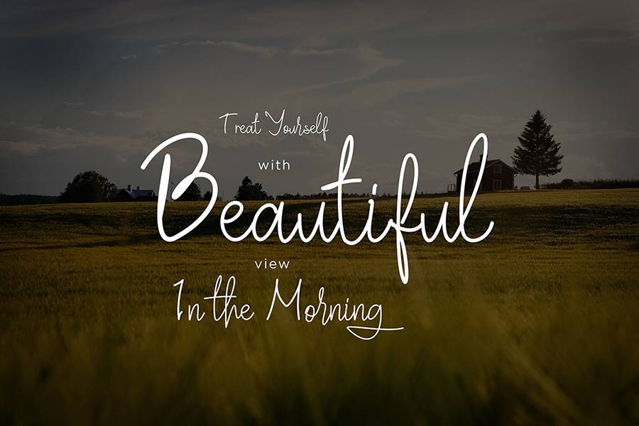Villaga Stylish Signature Font sample