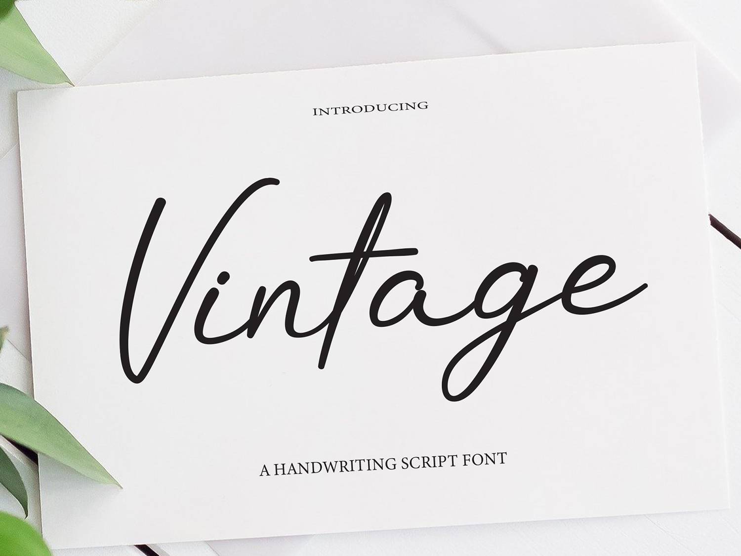 Vintage Font sample