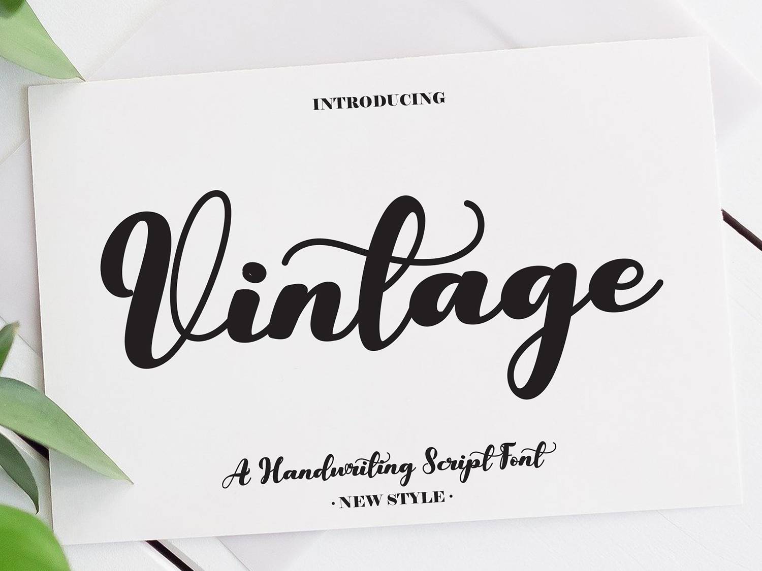 Vintage Font sample