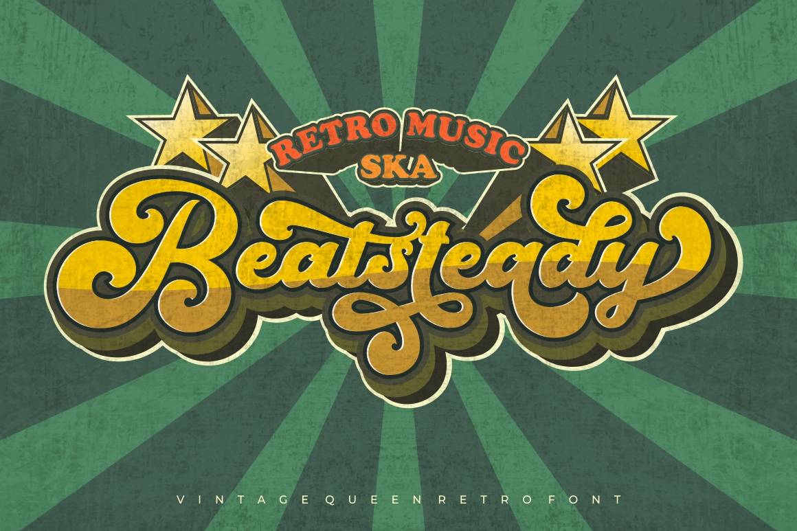 Vintage Queens Font sample