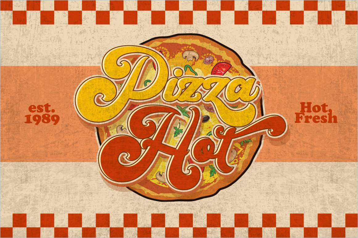 Vintage Queens Font sample