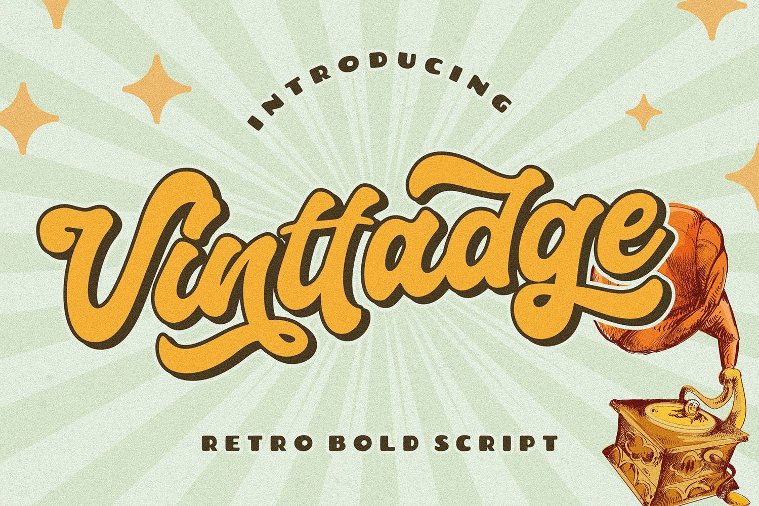 Vinttadge Font sample