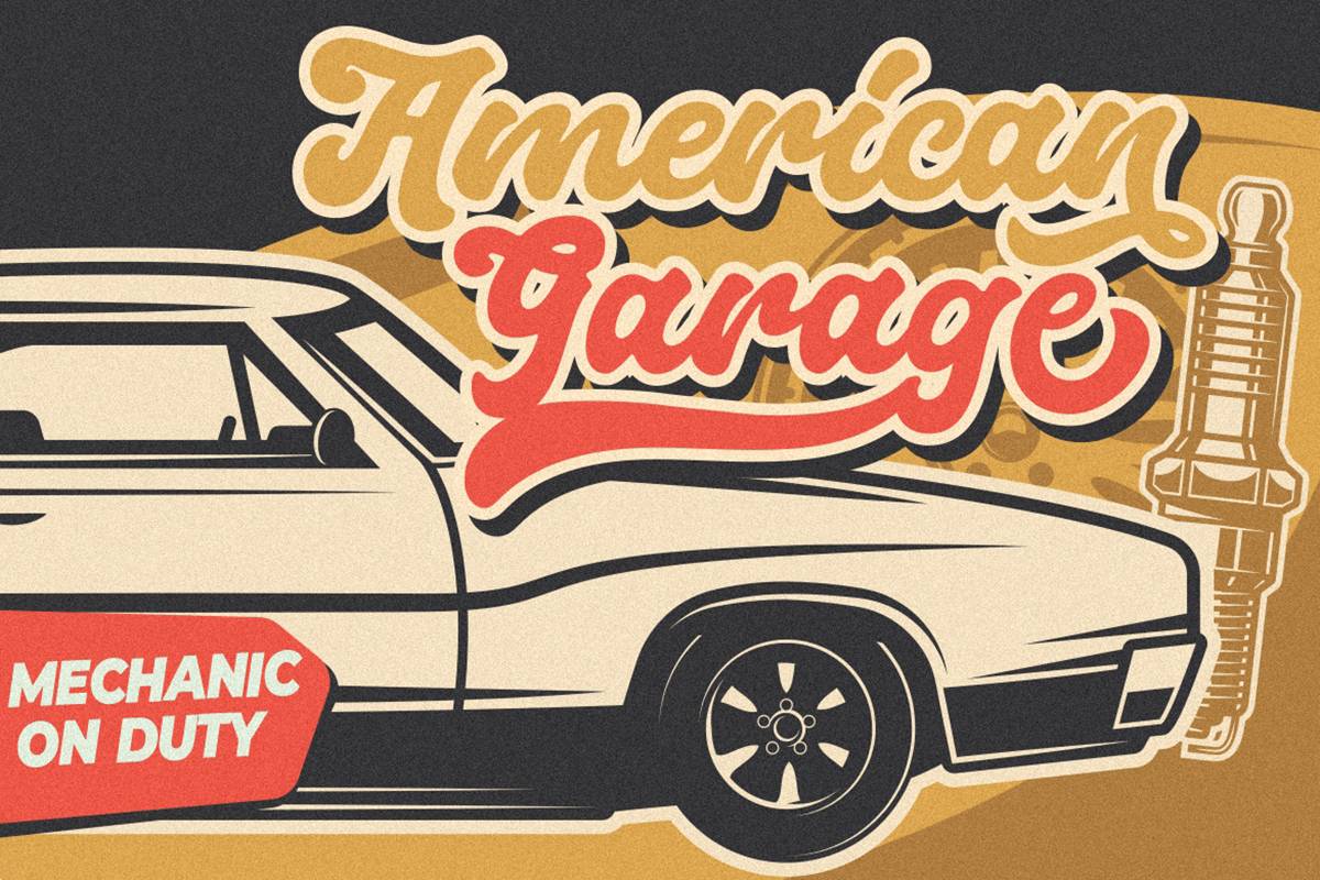 Vinttadge Font sample