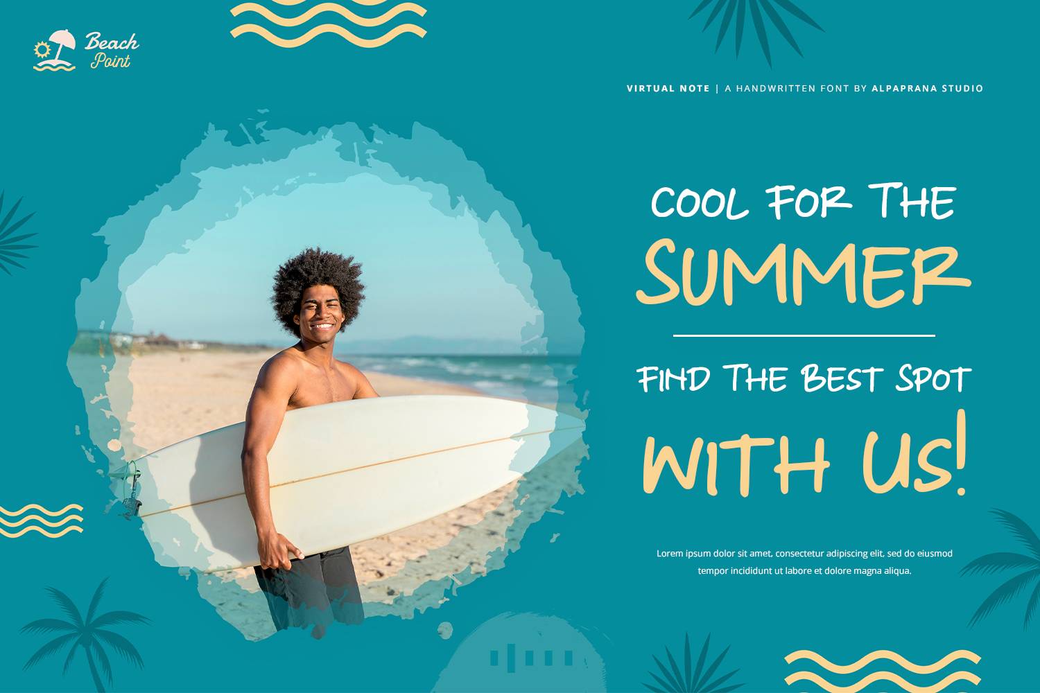 Virtual Note Font sample