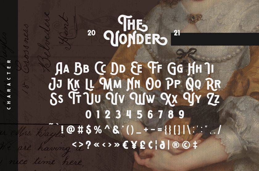 Vonder Font sample