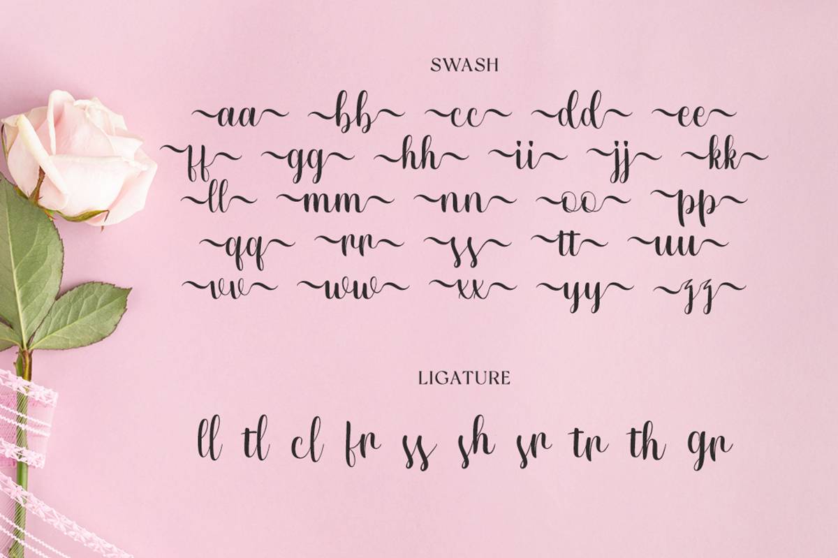 Vonetica Script Font sample