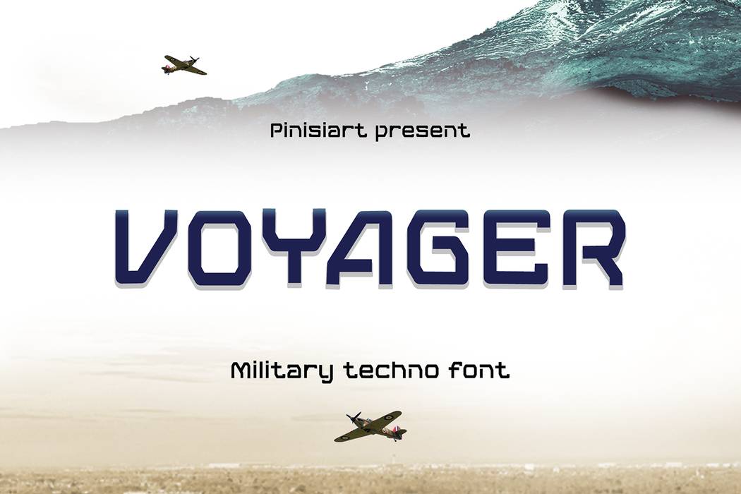 Voyager Font sample