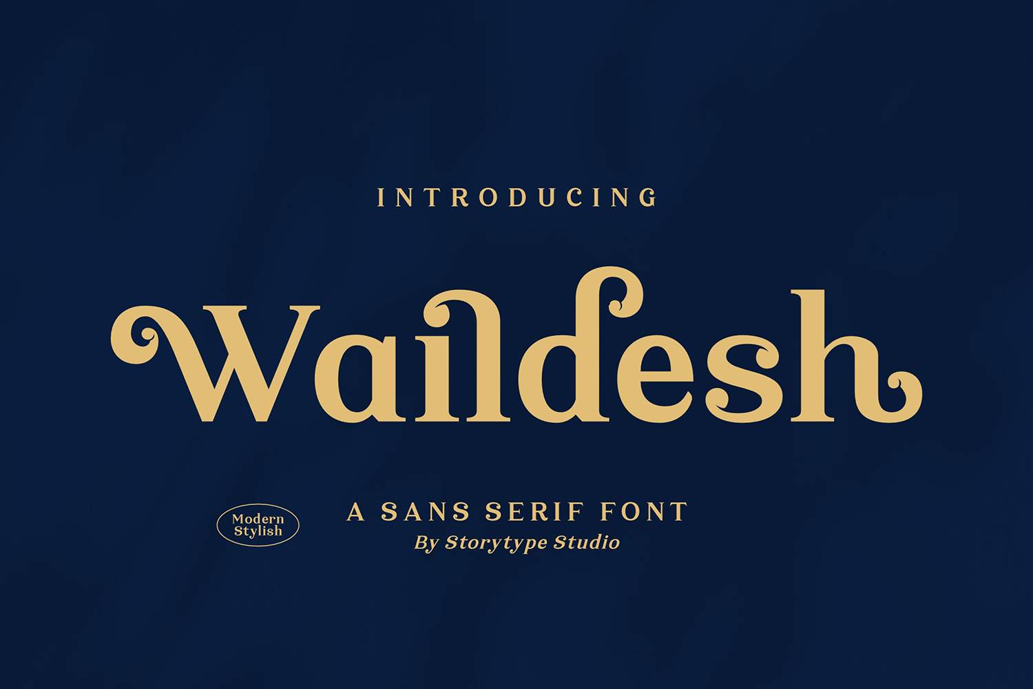 Waildesh Font sample