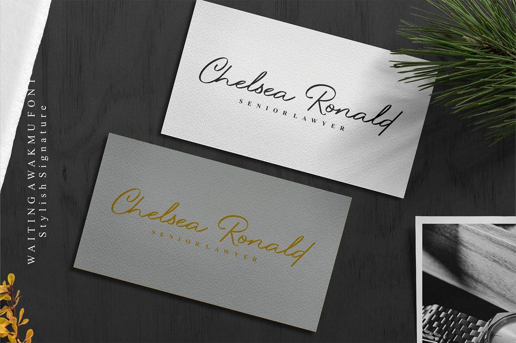 Waiting Awakmu Font sample
