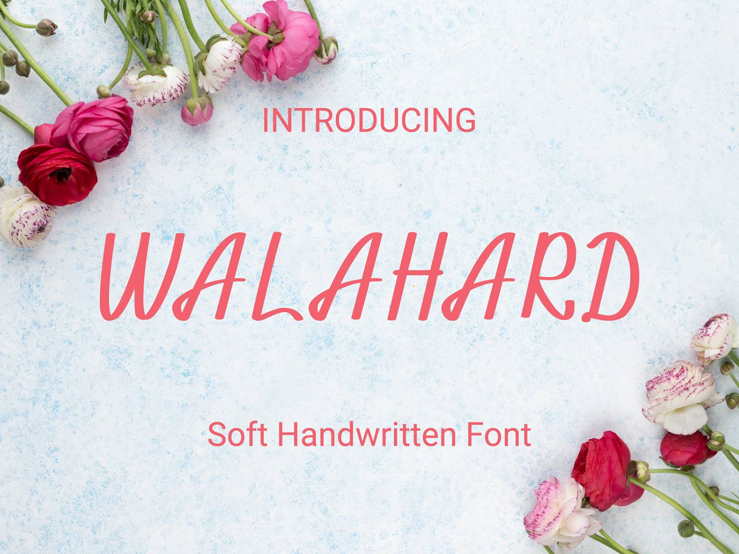 Walahard Font sample