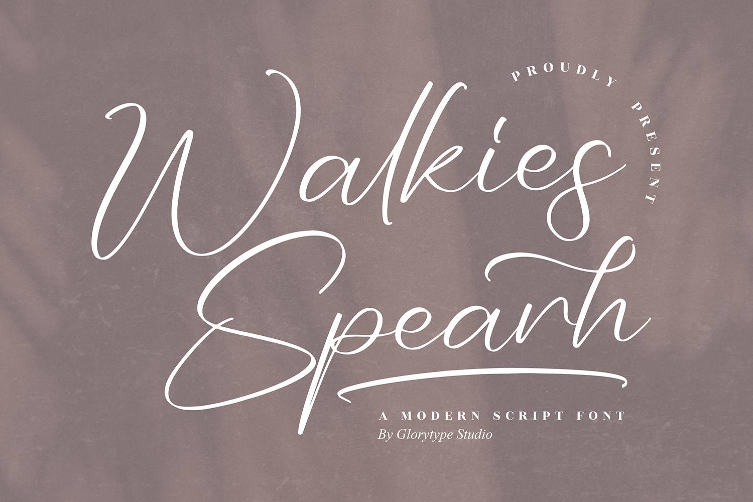 Walkies Spearh Font sample
