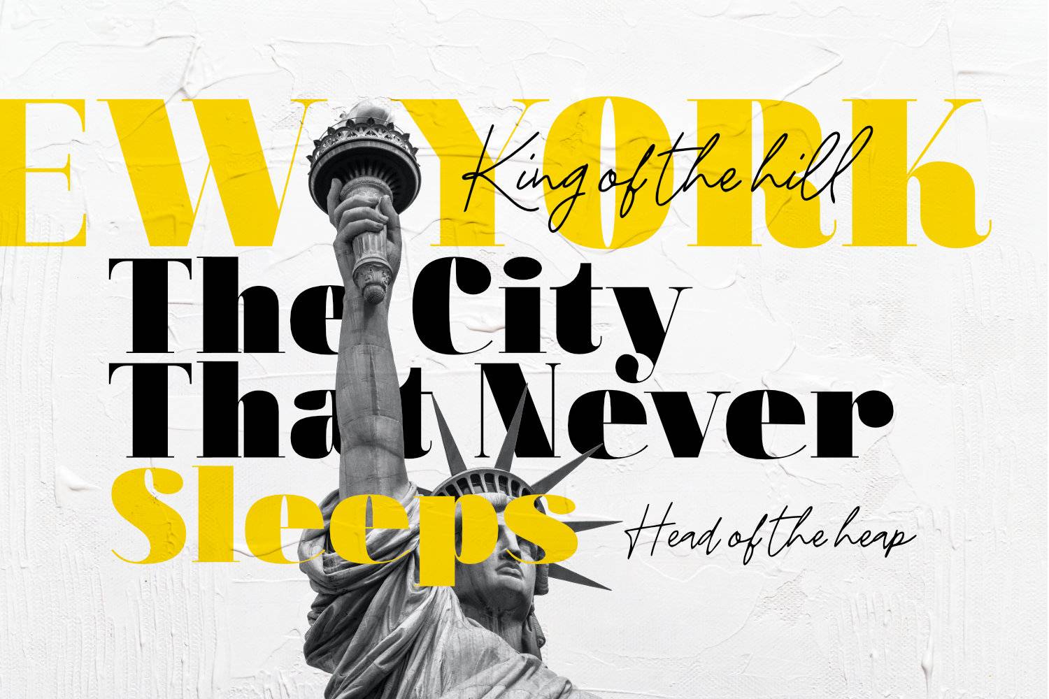 Walking Broadway Font sample