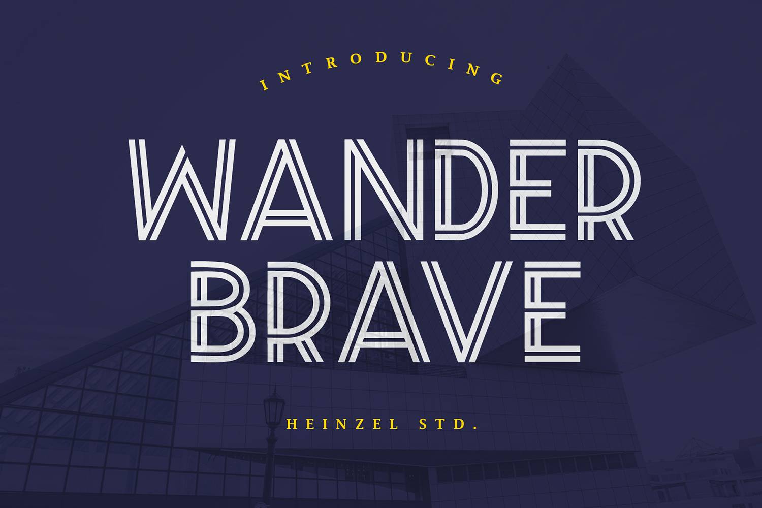 Wander Brave Font sample