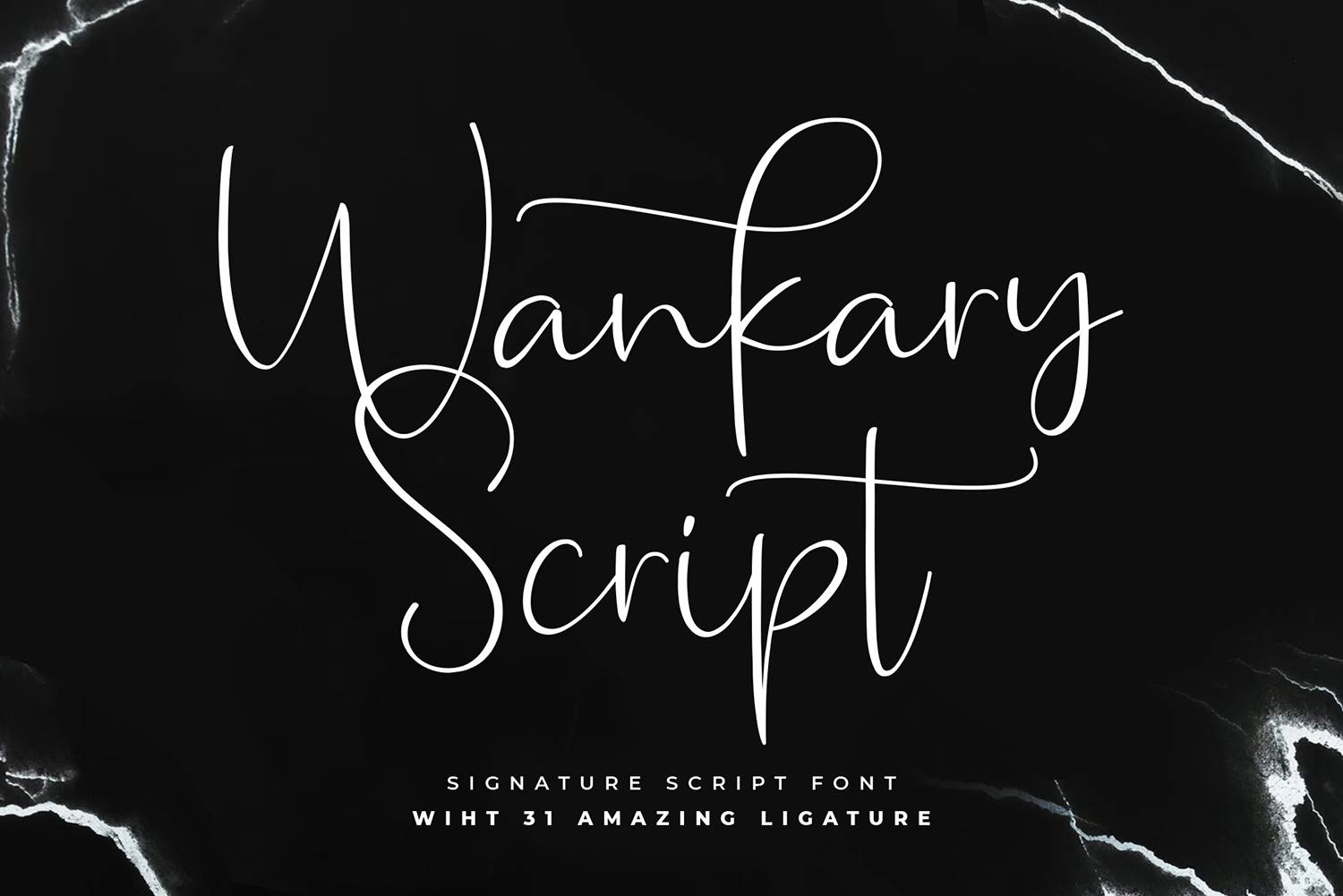 Wankary Script Font sample