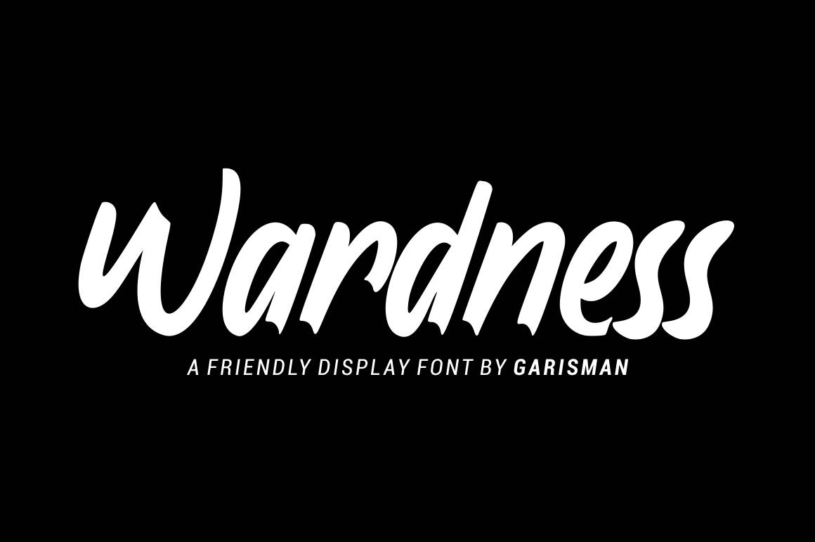 Wardness Font sample