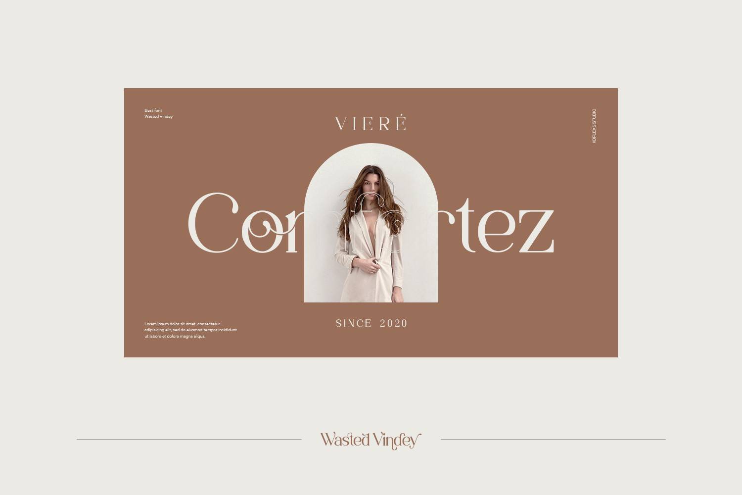 Wasted Vindey Font sample