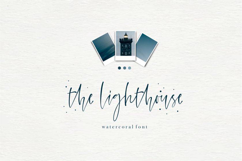 Watercoral Font sample