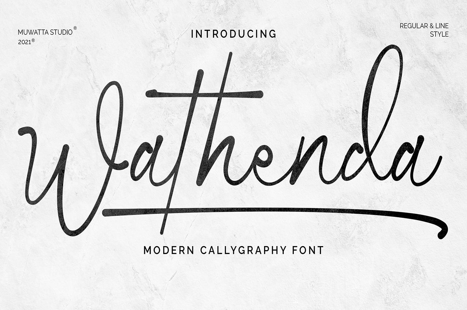 Wathenda Font sample