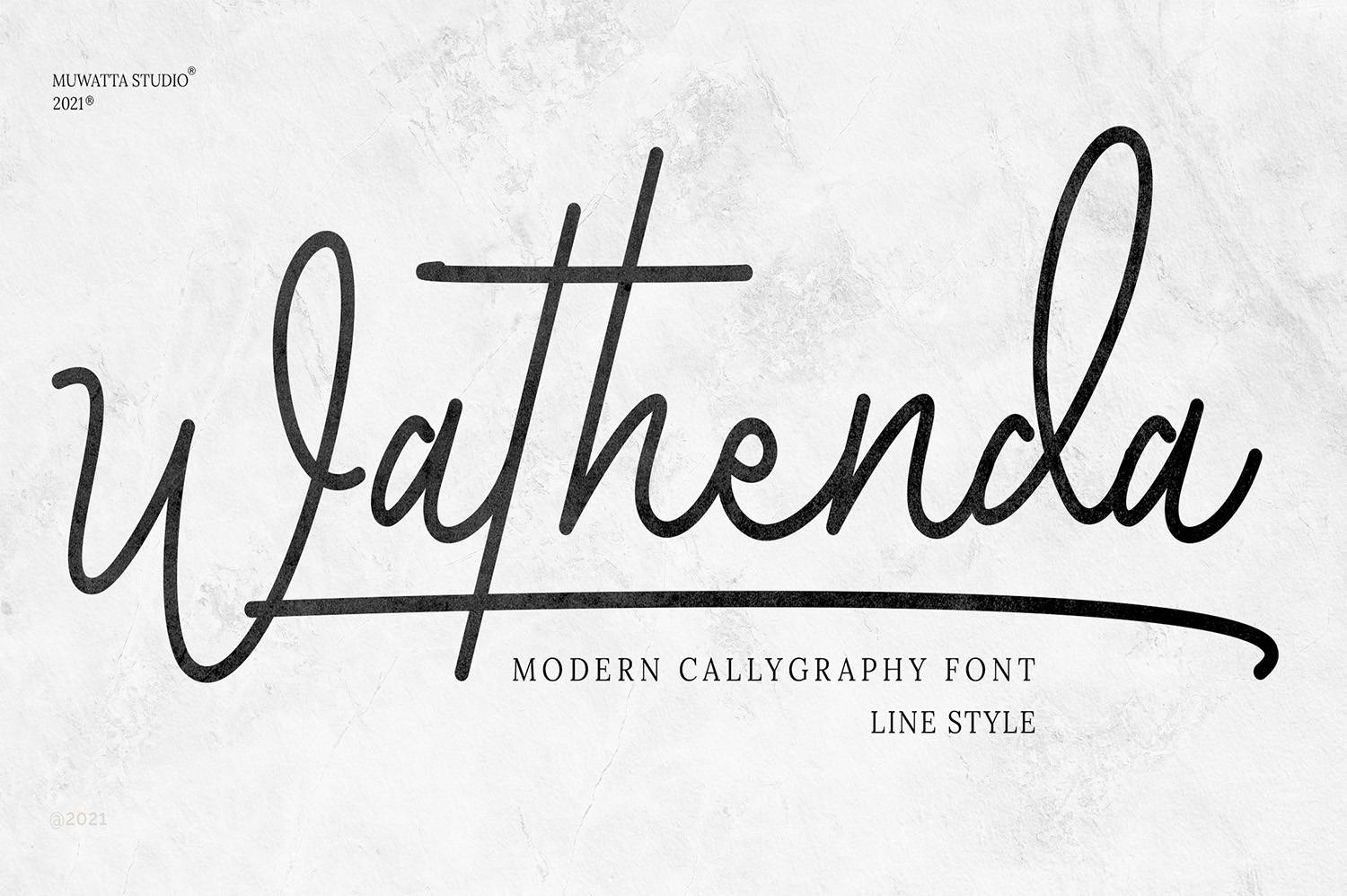 Wathenda Font sample