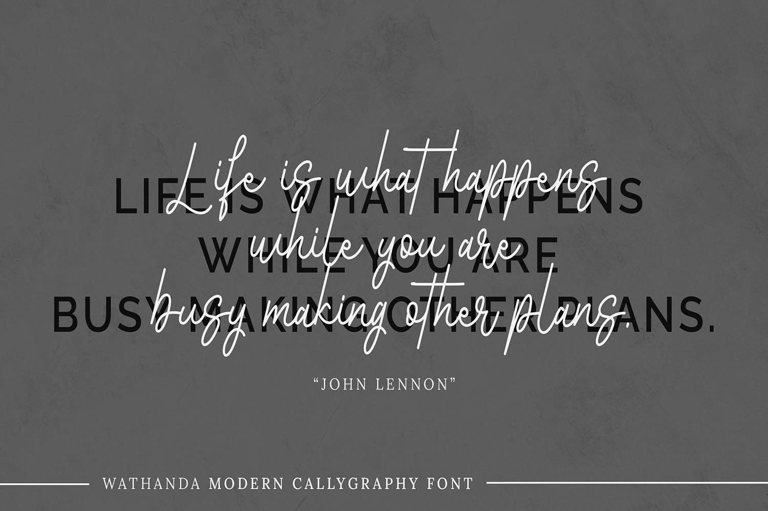 Wathenda Font sample