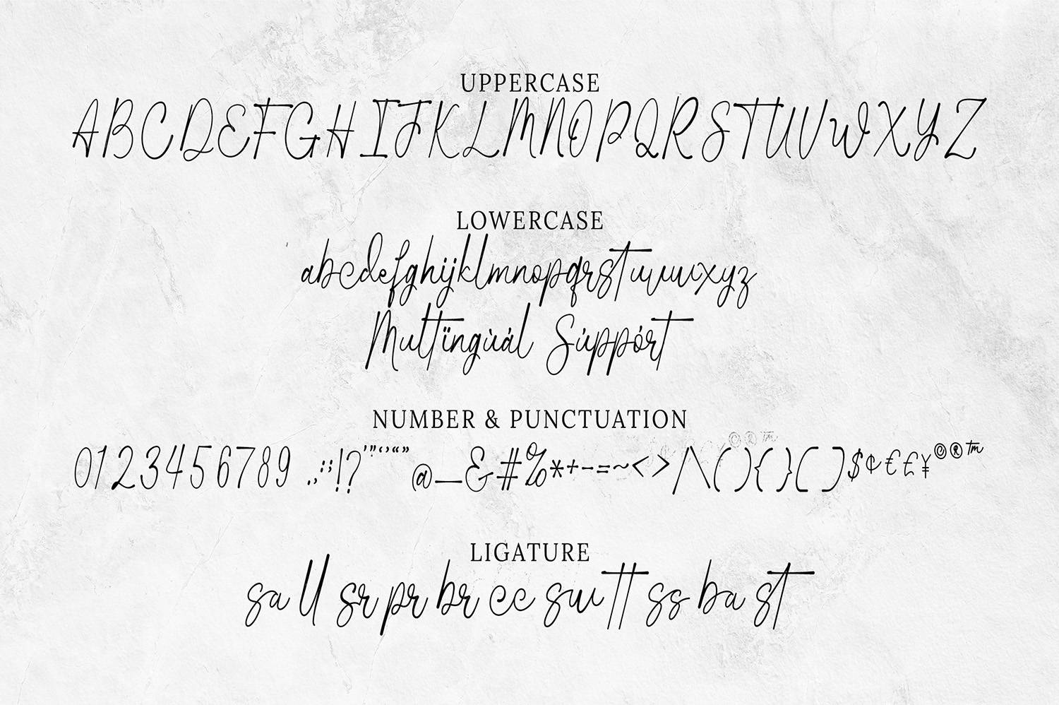Wathenda Font sample