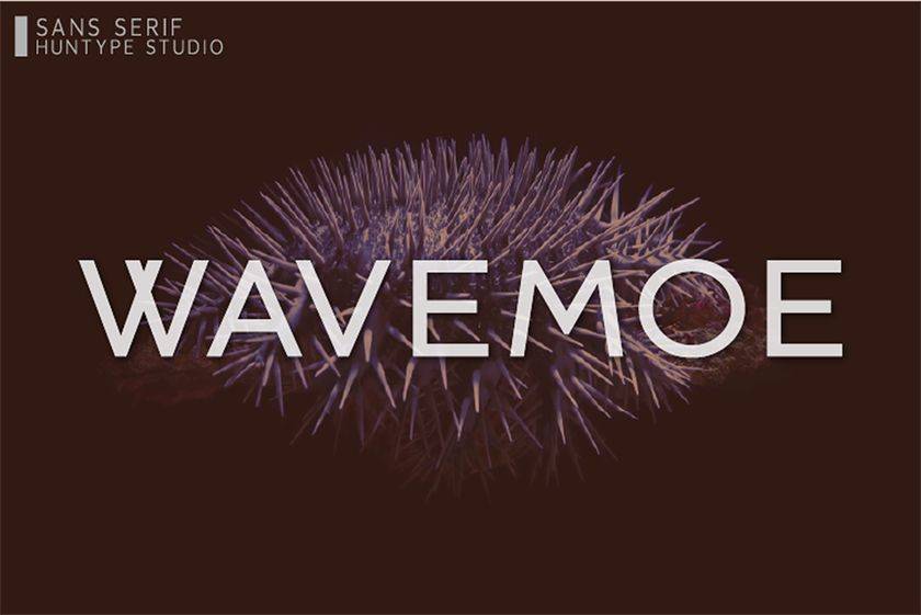 Wavemoe Font sample