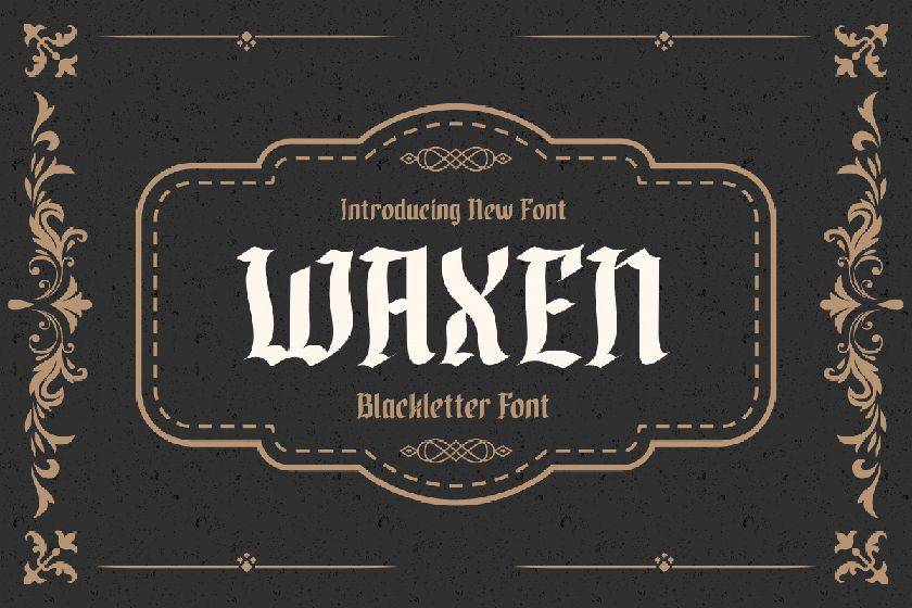 Waxen Font sample