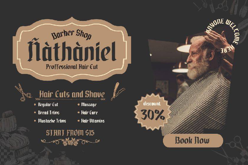 Waxen Font sample