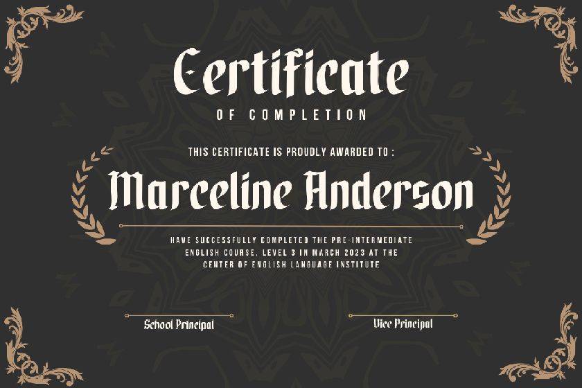 Waxen Font sample