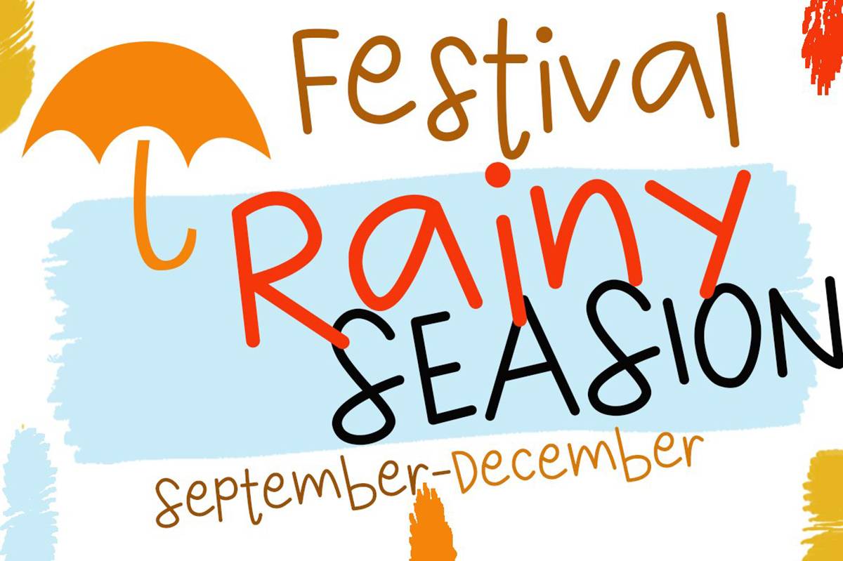 Weather in October Font sample