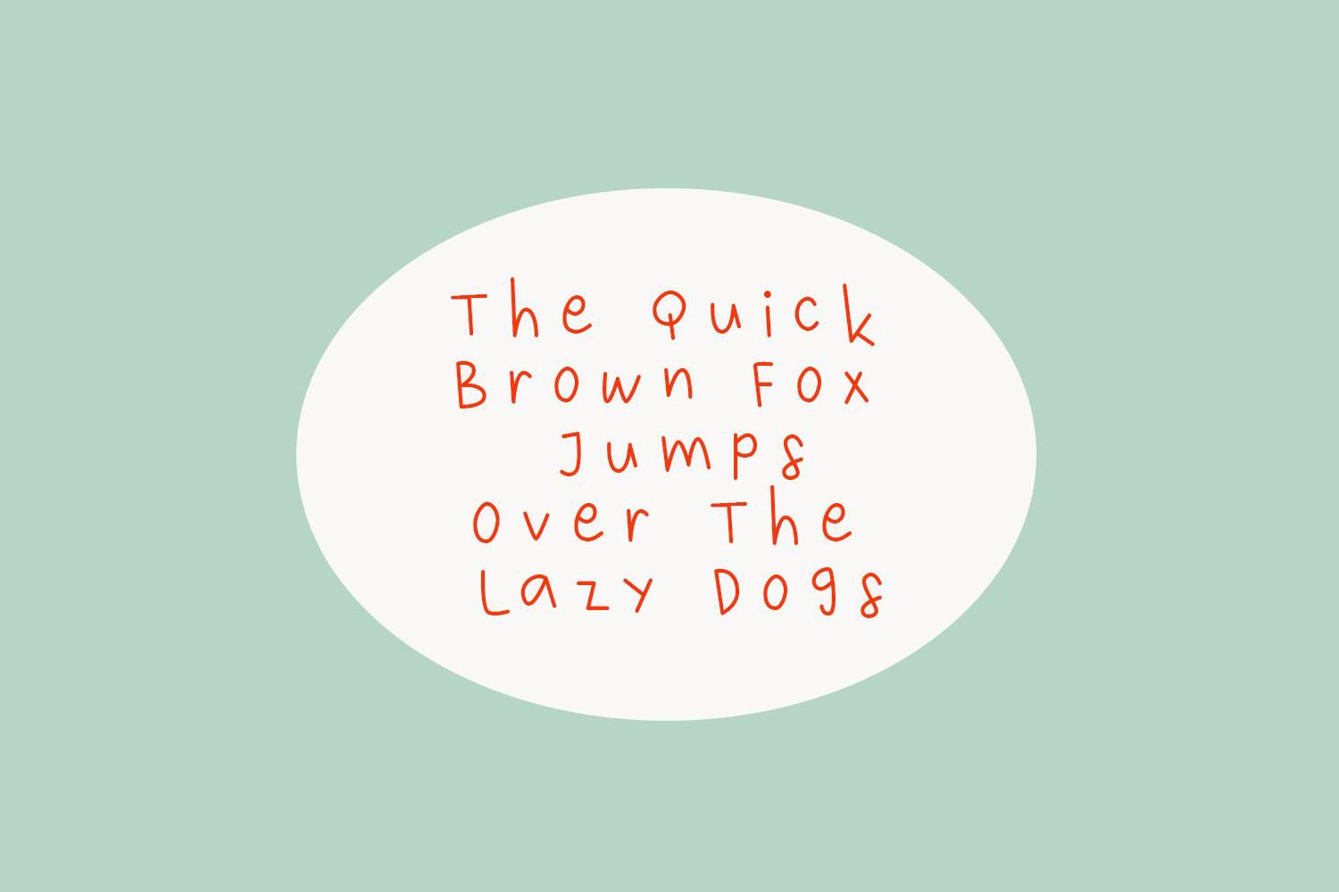 Weather in October Font sample