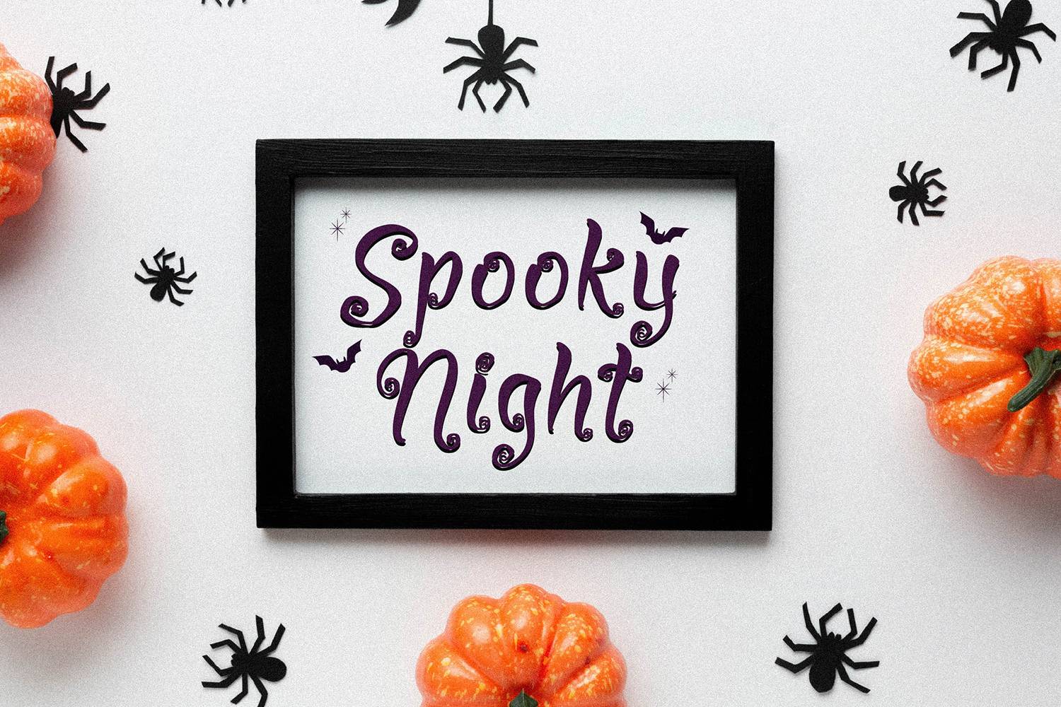 Weekfast Pumpkins Font sample