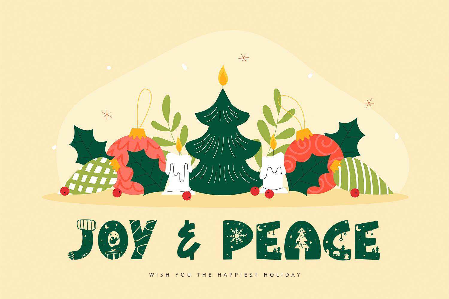 Welcome Christmas Font sample