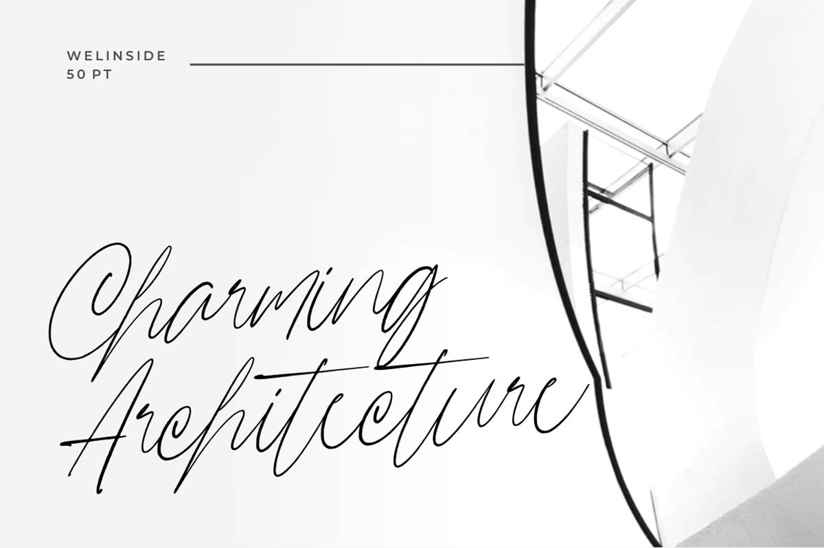 Welinside Font sample