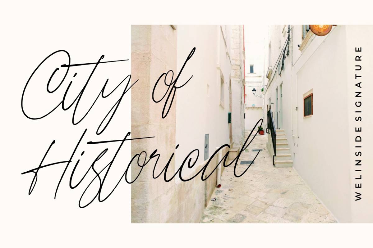 Welinside Font sample