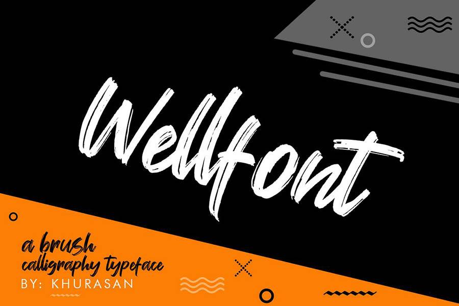 Wellfont Script Demo sample