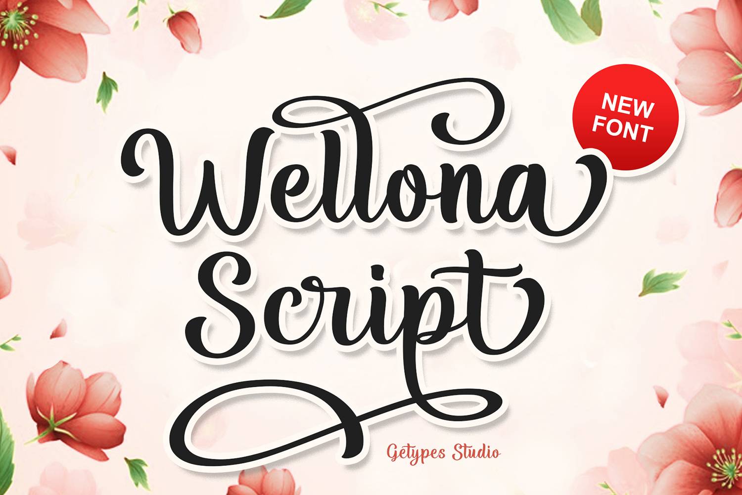 Wellona Script Font sample