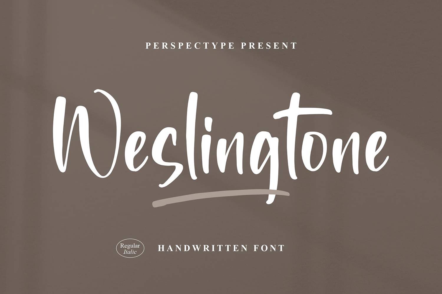 Weslingtone Font sample