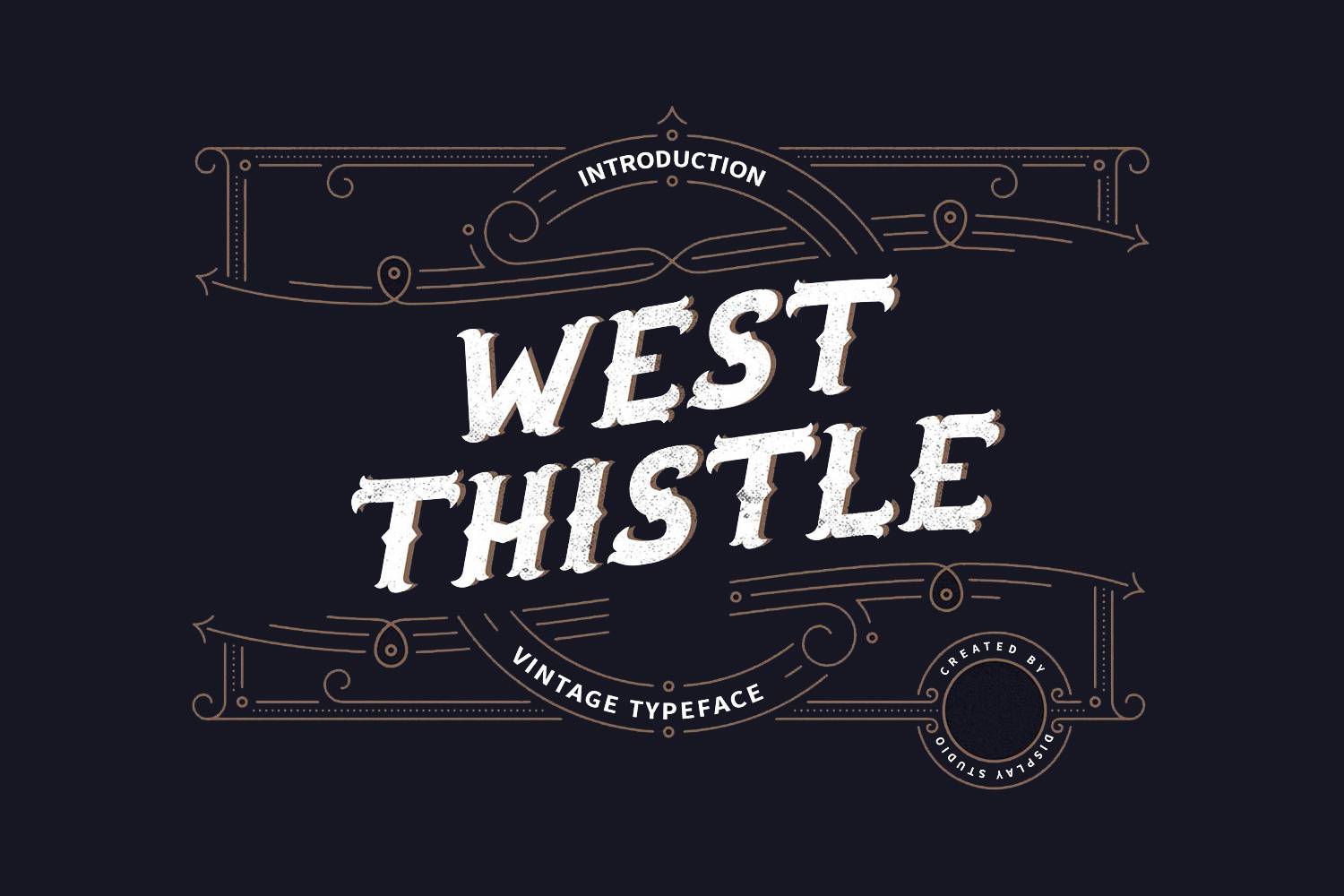 West Thistle Font sample