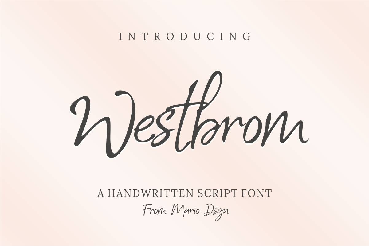Westbrom Font sample