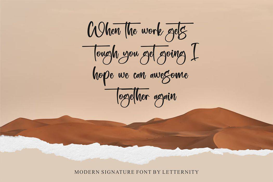 Westerny Barnett Font sample