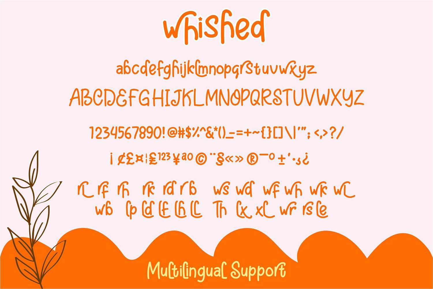 Whished Font sample