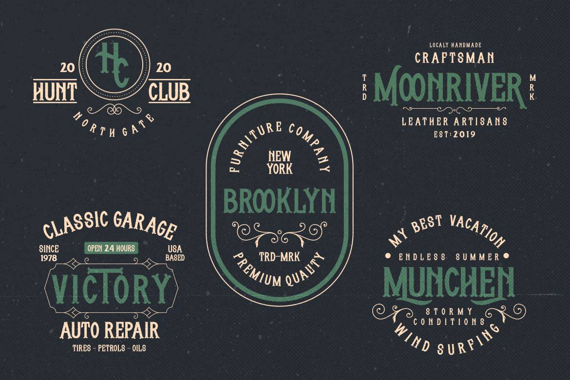 Whisholder Vintage Font sample