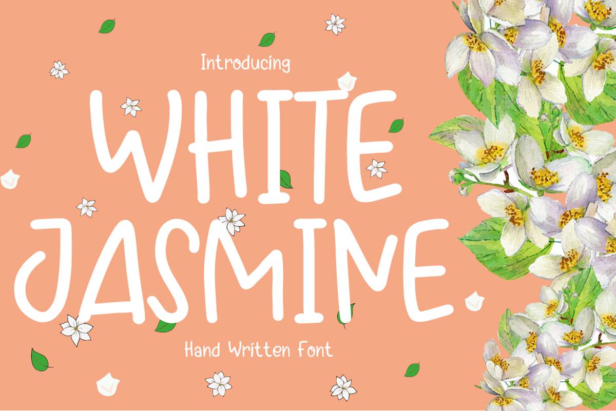 White Jasmine Font sample