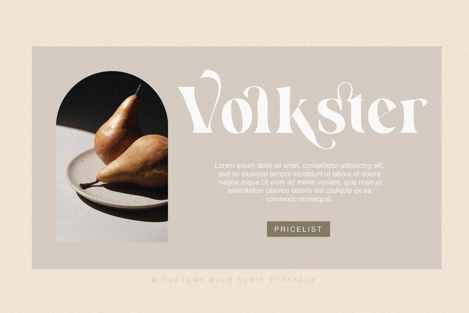 Wildstone Font sample