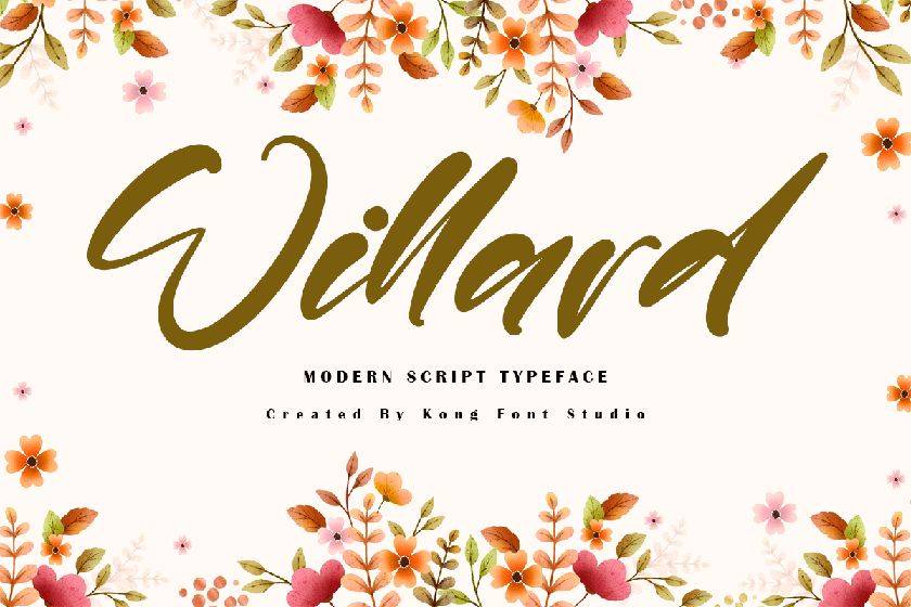 Willard Font sample